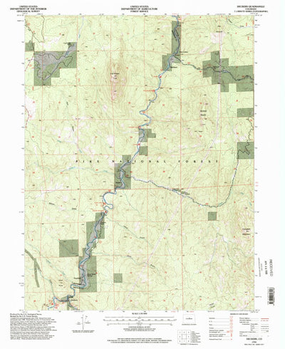 United States Geological Survey Deckers, CO (1994, 24000-Scale) digital map