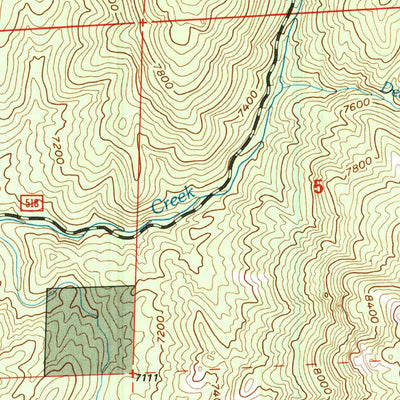 United States Geological Survey Deckers, CO (1994, 24000-Scale) digital map