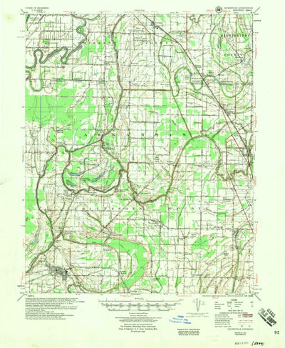 United States Geological Survey Deckerville, AR (1957, 62500-Scale) digital map
