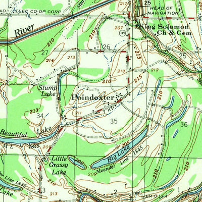 United States Geological Survey Deckerville, AR (1957, 62500-Scale) digital map