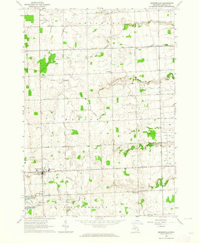 Deckerville, MI (1963, 24000-Scale) Map by United States Geological ...