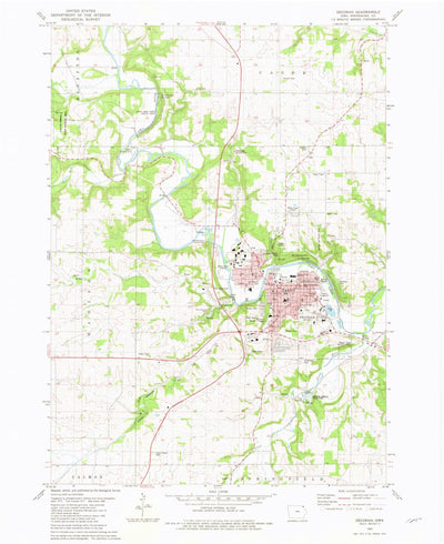 United States Geological Survey Decorah, IA (1981, 24000-Scale) digital map