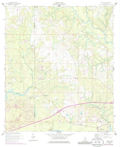 United States Geological Survey Dedeaux, MS (1956, 24000-Scale) digital map