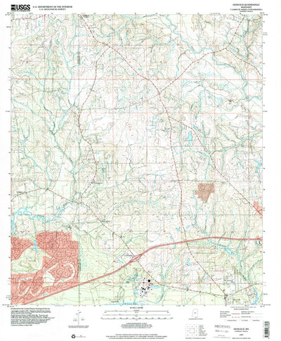 United States Geological Survey Dedeaux, MS (1997, 24000-Scale) digital map