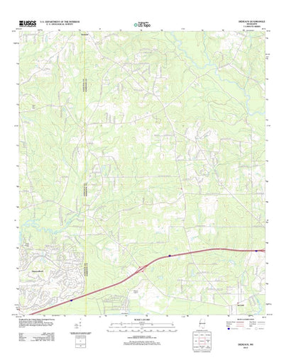 United States Geological Survey Dedeaux, MS (2012, 24000-Scale) digital map