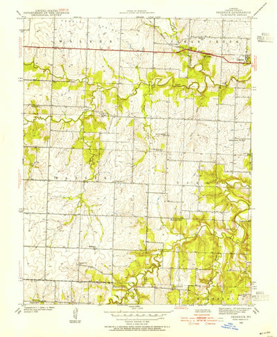 United States Geological Survey Dederick, MO (1939, 24000-Scale) digital map