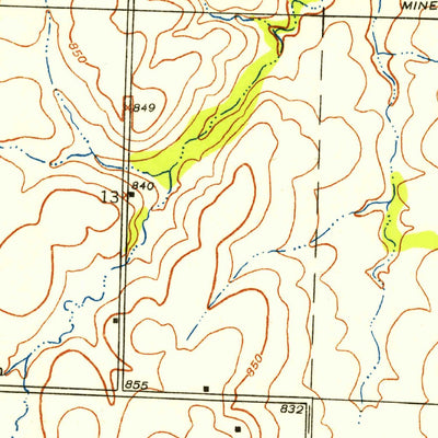 United States Geological Survey Dederick, MO (1939, 24000-Scale) digital map
