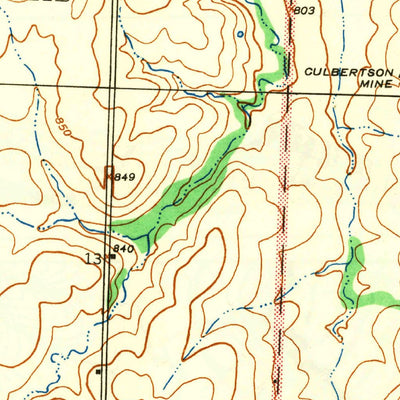 United States Geological Survey Dederick, MO (1942, 24000-Scale) digital map