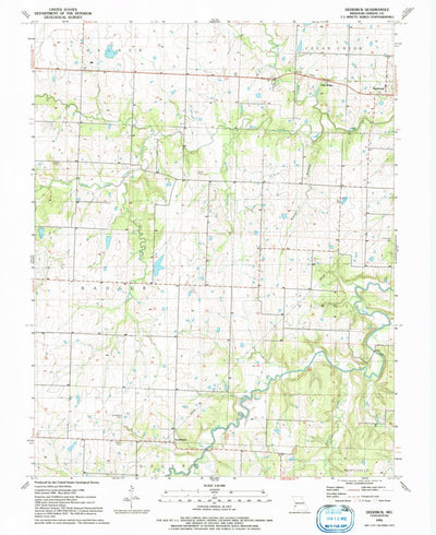 United States Geological Survey Dederick, MO (1991, 24000-Scale) digital map