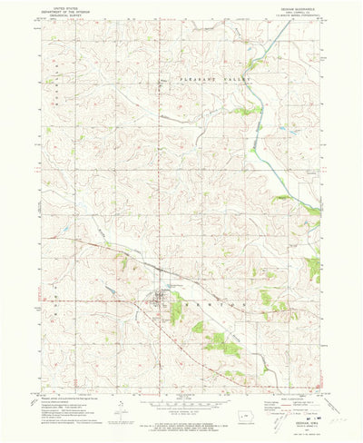 United States Geological Survey Dedham, IA (1971, 24000-Scale) digital map