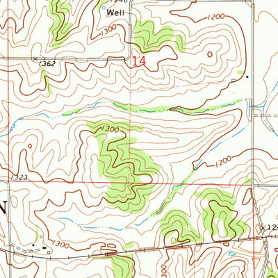 United States Geological Survey Dedham, IA (1971, 24000-Scale) digital map