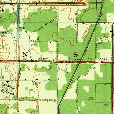 United States Geological Survey Dee, AR (1940, 62500-Scale) digital map