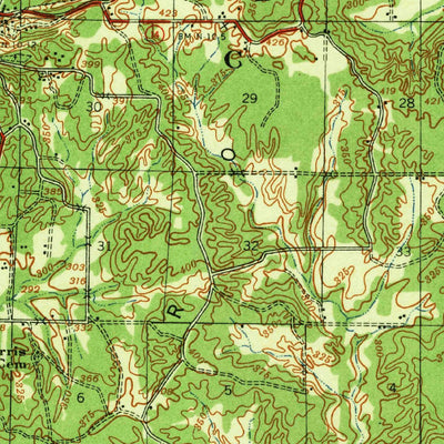 United States Geological Survey Dee, AR (1940, 62500-Scale) digital map