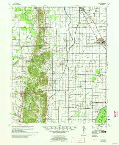 United States Geological Survey Dee, AR (1958, 62500-Scale) digital map