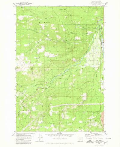 United States Geological Survey Dee, OR (1979, 24000-Scale) digital map