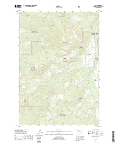 United States Geological Survey Dee, OR (2020, 24000-Scale) digital map