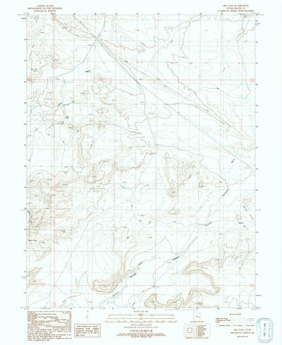 United States Geological Survey Dee Pass, UT (1991, 24000-Scale) digital map