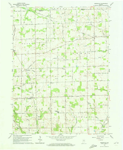 United States Geological Survey Deedsville, IN (1960, 24000-Scale) digital map