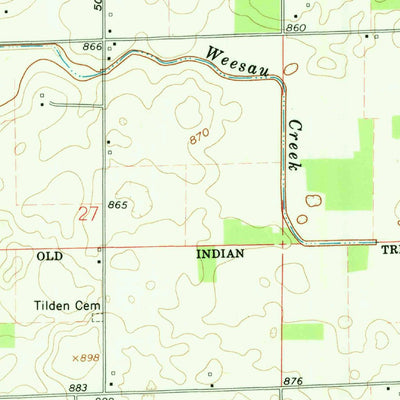 United States Geological Survey Deedsville, IN (1960, 24000-Scale) digital map