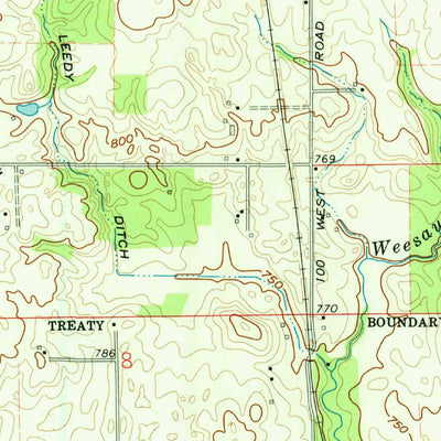 United States Geological Survey Deedsville, IN (1960, 24000-Scale) digital map