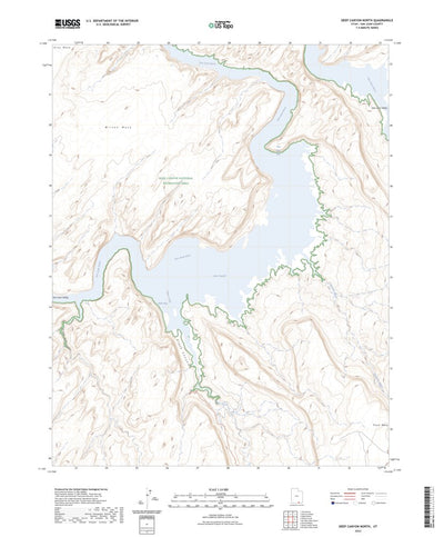 United States Geological Survey Deep Canyon North, UT (2023, 24000-Scale) digital map