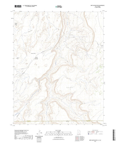 United States Geological Survey Deep Canyon South, UT (2023, 24000-Scale) digital map