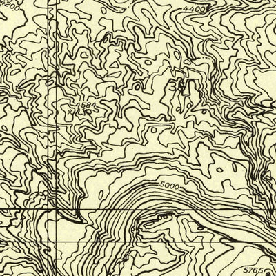 United States Geological Survey Deep Canyon South, UT-AZ (1953, 24000-Scale) digital map