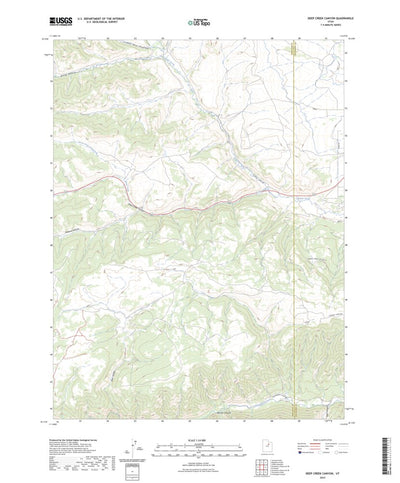 United States Geological Survey Deep Creek Canyon, UT (2023, 24000-Scale) digital map