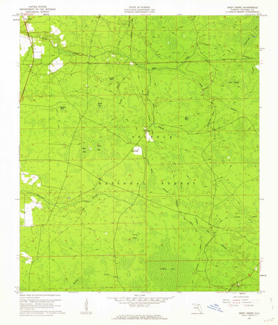 United States Geological Survey Deep Creek, FL (1961, 24000-Scale) digital map