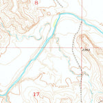 United States Geological Survey Deep Creek NE, SD (1952, 24000-Scale) digital map