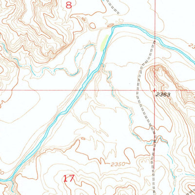 United States Geological Survey Deep Creek NE, SD (1952, 24000-Scale) digital map