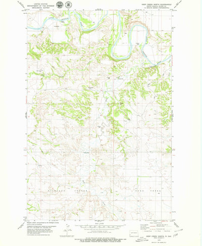 United States Geological Survey Deep Creek North, ND (1979, 24000-Scale) digital map