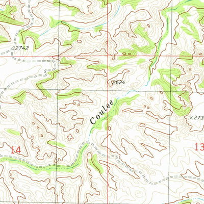 United States Geological Survey Deep Creek North, ND (1979, 24000-Scale) digital map