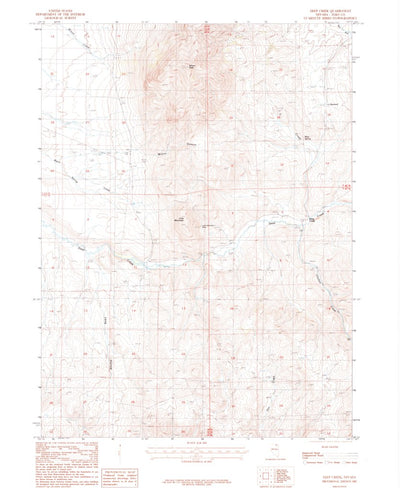 United States Geological Survey Deep Creek, NV (1987, 24000-Scale) digital map