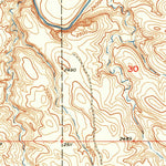 United States Geological Survey Deep Creek NW, SD (1951, 24000-Scale) digital map