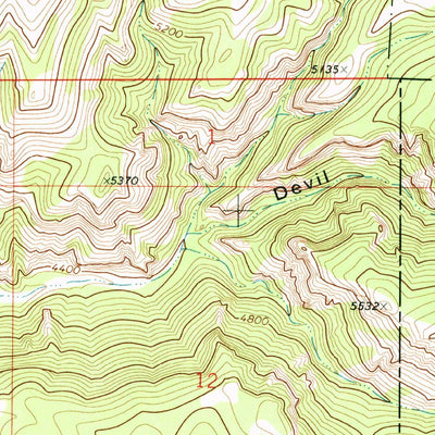 United States Geological Survey Deep Creek Park, MT (1971, 24000-Scale) digital map