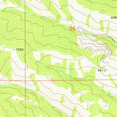 United States Geological Survey Deep Creek Peak, ID (1973, 24000-Scale) digital map