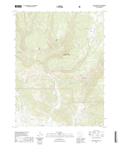 United States Geological Survey Deep Creek Point, CO (2022, 24000-Scale) digital map