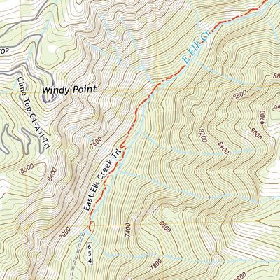United States Geological Survey Deep Creek Point, CO (2022, 24000-Scale) digital map