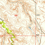 United States Geological Survey Deep Creek SE, SD (1952, 24000-Scale) digital map