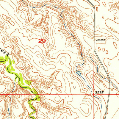 United States Geological Survey Deep Creek SE, SD (1952, 24000-Scale) digital map
