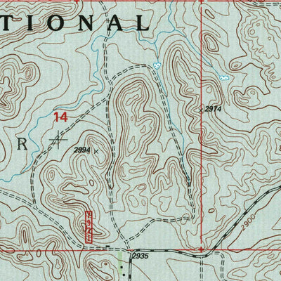 United States Geological Survey Deep Creek South, ND (1997, 24000-Scale) digital map