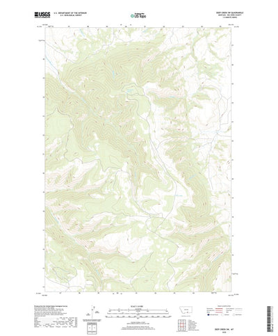 United States Geological Survey Deep Creek SW, MT (2020, 24000-Scale) digital map