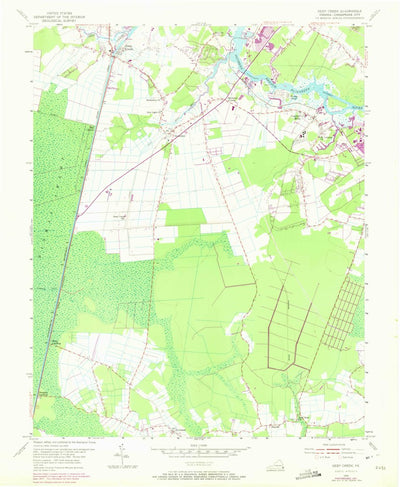 United States Geological Survey Deep Creek, VA (1954, 24000-Scale) digital map