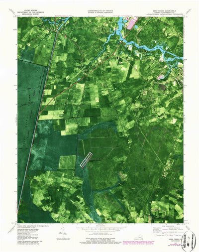 United States Geological Survey Deep Creek, VA (1977, 24000-Scale) digital map