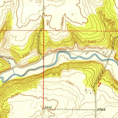 United States Geological Survey Deep Creek, WA (1954, 24000-Scale) digital map