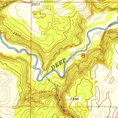 United States Geological Survey Deep Creek, WA (1954, 24000-Scale) digital map