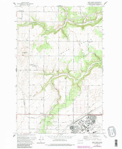 United States Geological Survey Deep Creek, WA (1973, 24000-Scale) digital map