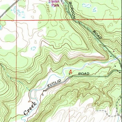 United States Geological Survey Deep Creek, WA (1973, 24000-Scale) digital map