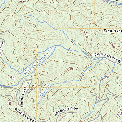United States Geological Survey Deep Gap, NC (2022, 24000-Scale) digital map